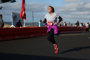 Anna kurz vorm Zieleinlauf